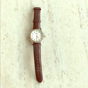 Men’s Lacoste Watch with Brown Strap - Not Working